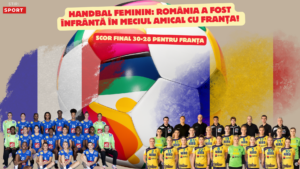 Handbal România a fost înfrântă în meciul amical cu Franța!